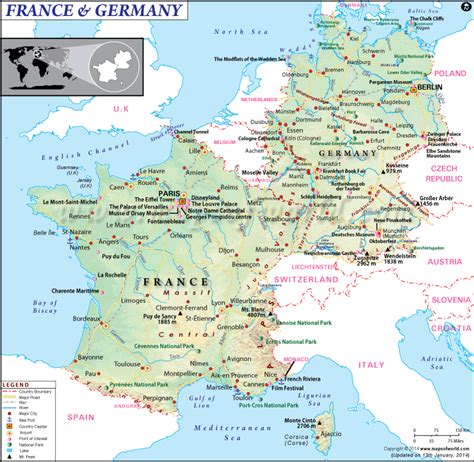 Map of France and Germany | Europe map, France map, France germany