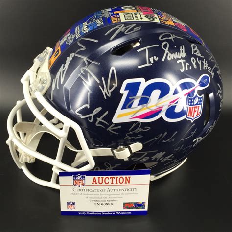 NFL Auction | NFL - 2019 Draft Multi Signed Revolution Helmet with Over ...