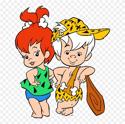 Flintstones Cartoon Characters Clip Art Images Are - Pebbles And Bam Bam Png Transparent Png ...