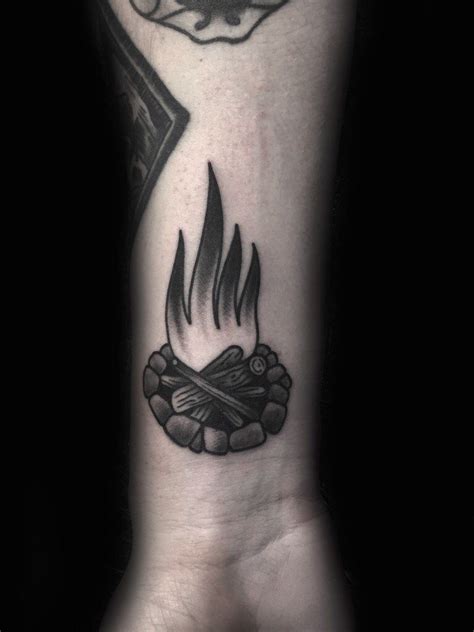 Fire. #fire #campfire #firetattoo #outdoors #nature #blacktattoo #black #tattoo… | Fire tattoo ...