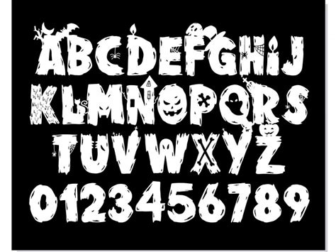 Halloween Font OTF, Halloween font SVG, Halloween letters SVG file for cricut, Halloween font ...