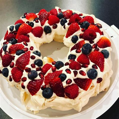 I used Mary Berry’s pavlova recipe (decorated with different fruit from the recipe) Pastries