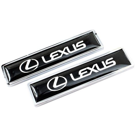 2pcs Lexus Logo Metal Emblem Fender Side Stickers Badge Decor Car ...