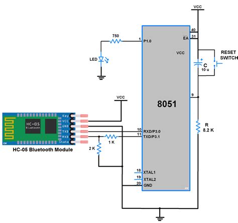 HC-05 Bluetooth Module Interfacing with 8051 | 8051 Controller