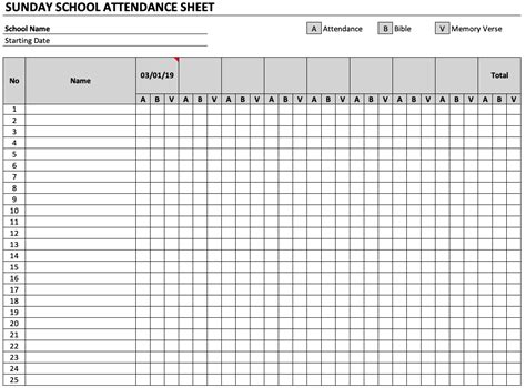 Free student attendance excel template - bxebrowser