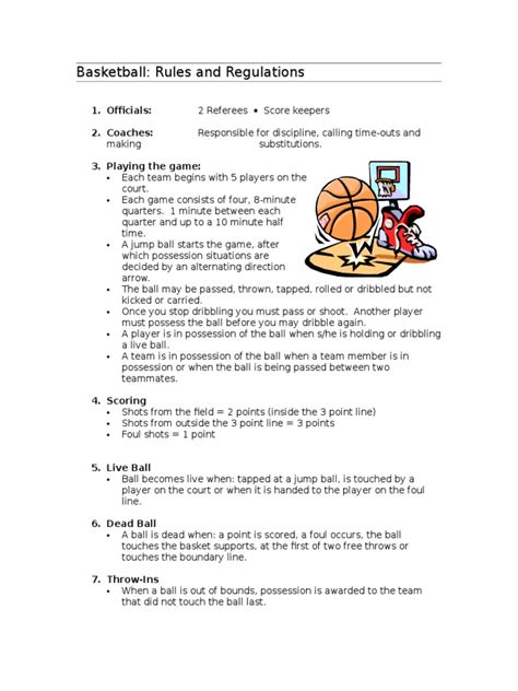 Basketball Rules and Regulations 1 | Sports Rules And Regulations | Leisure