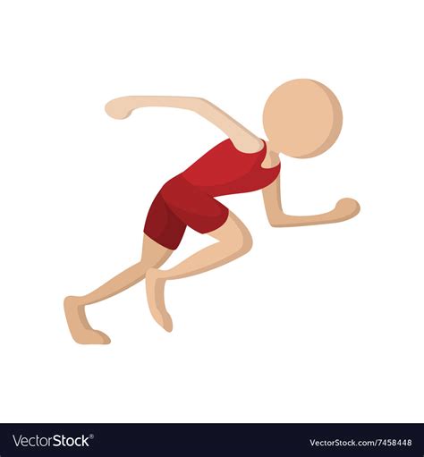 Runner cartoon icon Royalty Free Vector Image - VectorStock