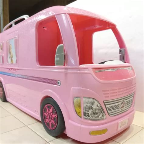 MATTEL BARBIE PLAYSET Expandable Dream Camper Bus Motorhome Van Rv Pink Doll Toy £23.83 ...