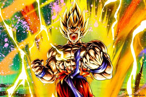 Super Saiyan Goku Angry from Dragon Ball Z [Dragon Ball Legends Arts] for Desktop 4K wallpaper ...