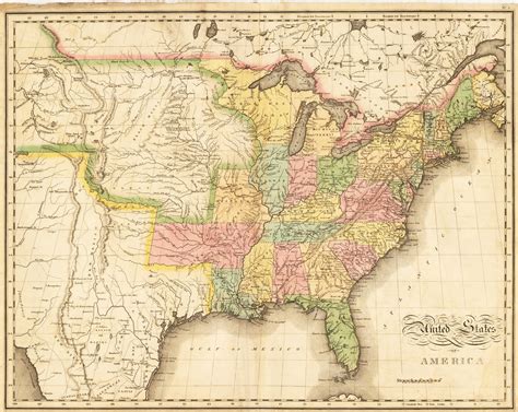 Antique Map United States of America 1822 : nwcartographic.com – New World Cartographic