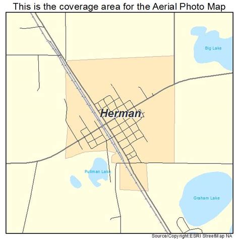 Aerial Photography Map of Herman, MN Minnesota