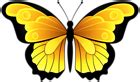 Yellow Butterfly Transparent Clipart | Gallery Yopriceville - High ...