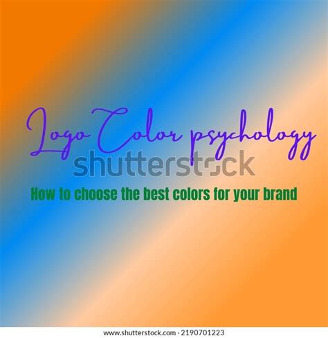 Logo Color Psychology Illustration Design Stock Illustration 2190701223 ...