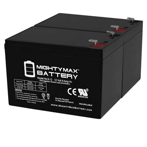 12V 9Ah UPS Battery Replacement for APC BE550G - 2 Pack - Walmart.com