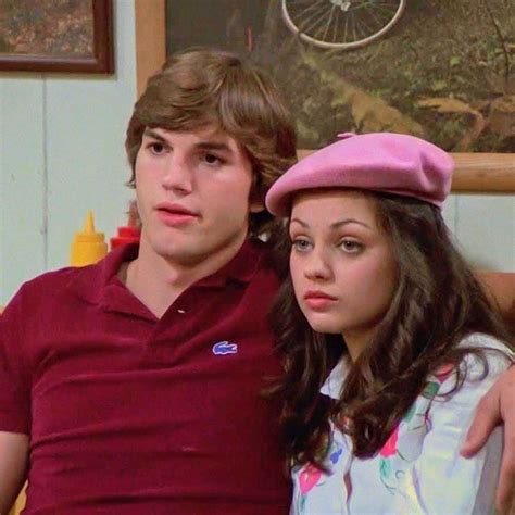 Mila Kunis and Ashton Kutcher In character: Jackie Burkhart and Michael Kelso / That 70’s Show ...