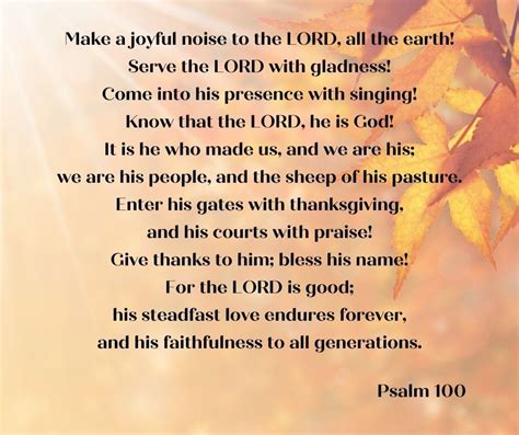 Psalm 100 — Ferrysburg Community Church