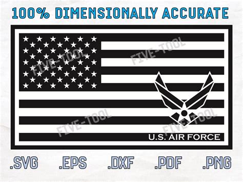 US Air Force American Flag Vector Files USA Logo Vector - Etsy