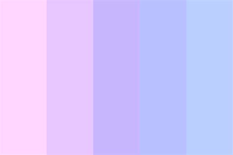 Pastel Pink to Blue Color Palette