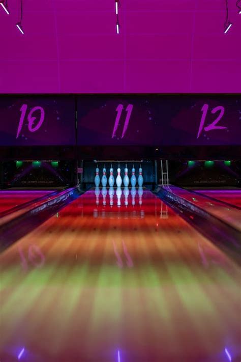 Pins in a Bowling Alley · Free Stock Photo