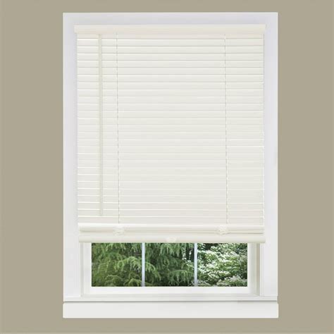 Cordless Window Blinds Mini Blinds 1" Slats Alabaster Beige Cream Venetian Vinyl Blind - Walmart ...