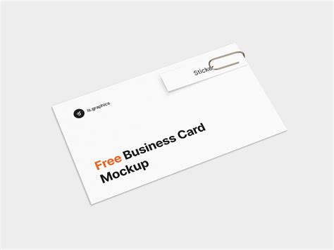 Business Card & Sticker Free Mockup - Free Mockup World