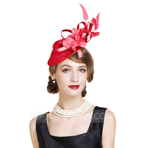 Ladies' Special Cambric With Feather Fascinators/Tea Party Hats (196075640) - Hats - JJ's House