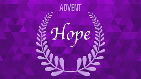 Church PowerPoint Template: Advent Wreath - Hope - SermonCentral.com