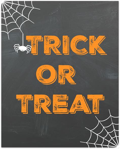 Trick Or Treat Free Printable