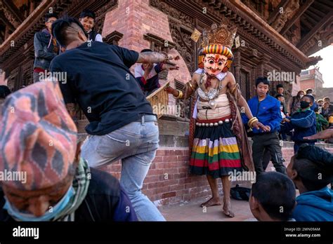 Nepal, Kathmandu Valley, the city of Bhaktapur listed as World Heritage ...