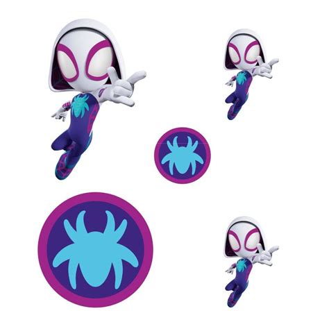 Sheet of 5 -Spidey and his Amazing Friends: Ghost-Spider Minis - Offic ...