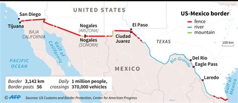 Us Mexico Border Cities Map