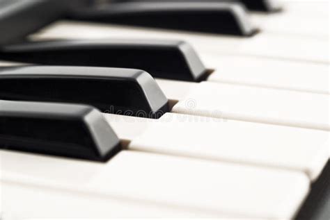 Black and White - Piano Keyboard Closeup Stock Image - Image of concert ...