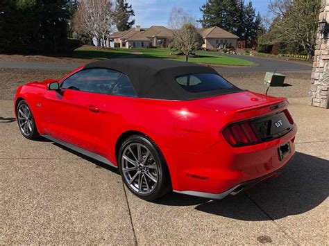 6th gen red 2015 Ford Mustang GT Premium convertible [SOLD] - MustangCarPlace