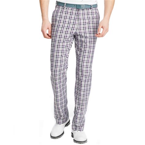 Izod Izod Golf Pants Flat Front Fancy Plaid Pants in Multicolor for Men ...