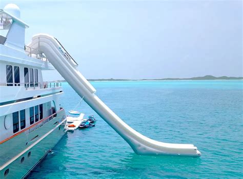 Pvc Floating Dock Slide/ Inflatable Long Water Slide For Boat/yacht Water Pontoon Slide For Sale ...