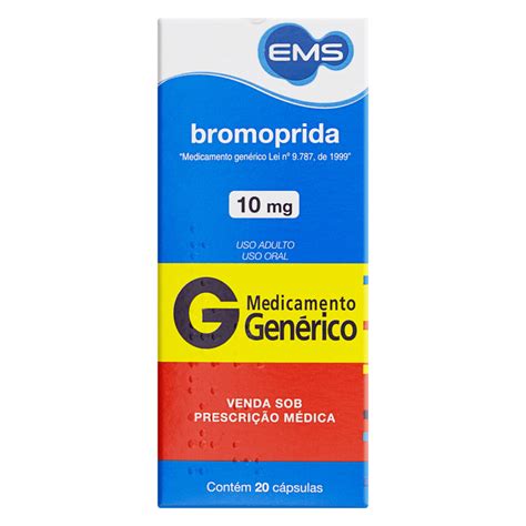 Bromoprida 10mg EMS 20 Cápsulas