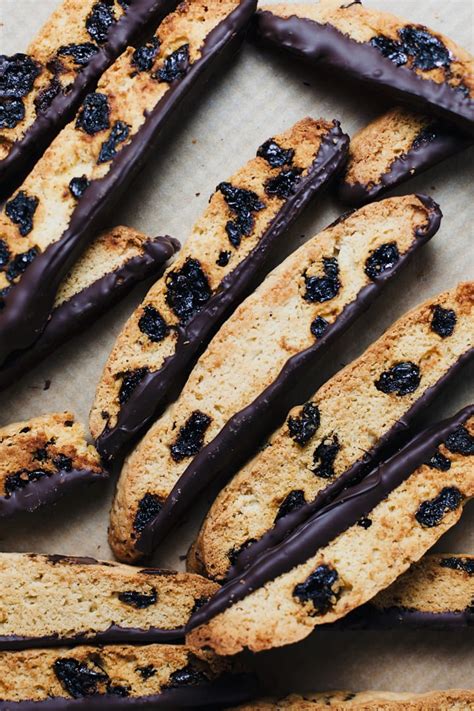 Dark Chocolate Cherry Italian Biscotti – A Simple Palate