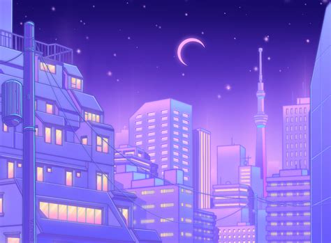 Tokyo Nights | Anime scenery wallpaper, Vaporwave wallpaper, Scenery wallpaper