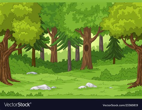 Cartoon Forest Background Clip Art