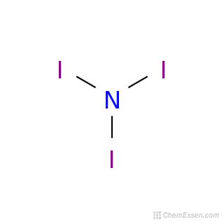 Nitrogen triiodide Structure - I3N - Over 100 million chemical compounds | CCDDS