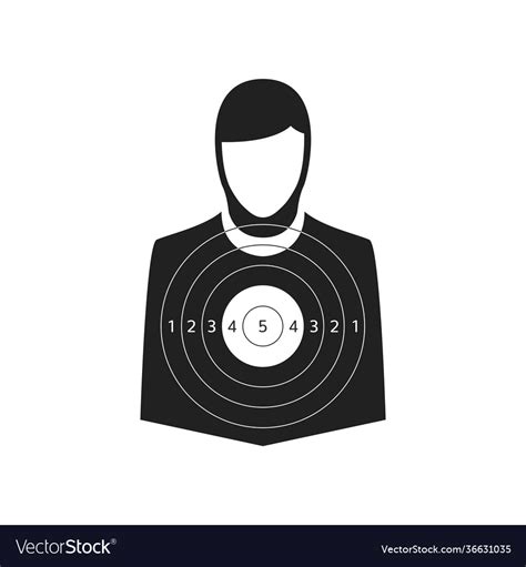 Shooting target icon Royalty Free Vector Image