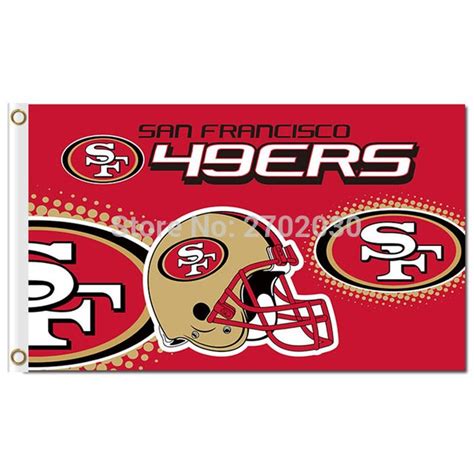 San Francisco 49ers banner Faithful Custom Flag Premium Team Football ...