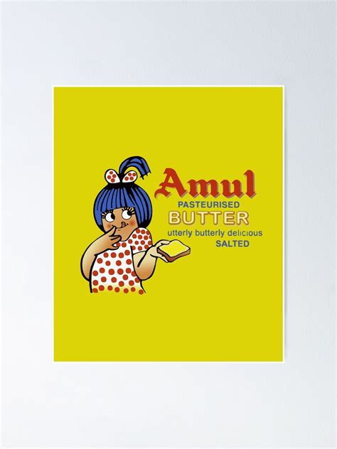 "Amul Butter Iconic Indian Food design" Poster for Sale by GetItGiftIt | Redbubble