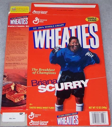 1999 Briana Scurry | Wheaties Box - Wheaties King