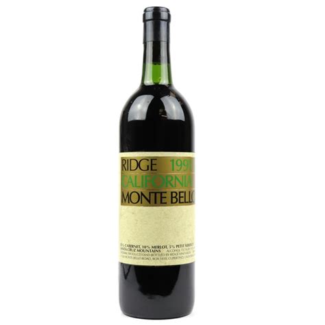 Ridge Monte Bello 1991 Santa Cruz Mountains | Wine Auctioneer