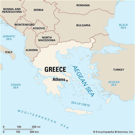 Physical Map Of Europe Aegean Sea