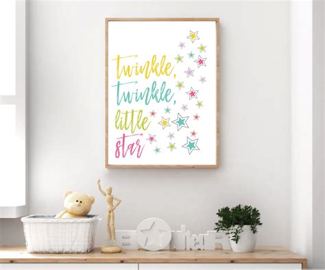 Twinkle Twinkle Little Star Decor-nursery Rhyme Decor-nursery - Etsy