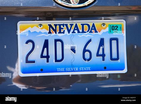 Car number plate, USA Stock Photo - Alamy