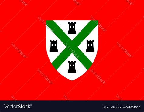 Flag of the english city plymouth Royalty Free Vector Image