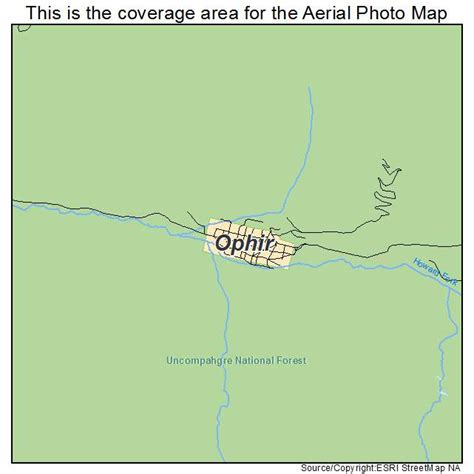 Aerial Photography Map of Ophir, CO Colorado